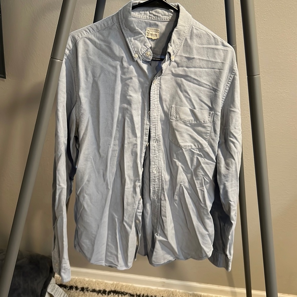 J Crew classic blue Oxford size L